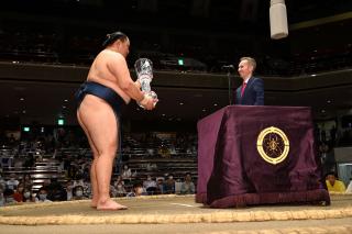 Zářijový Grand Sumo Tournament 2022 v Tokiu.