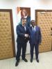 Meeting with Minister of Health Eugène Aouélé Aka