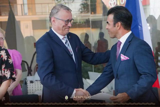 Con el Vice-Ministro checo