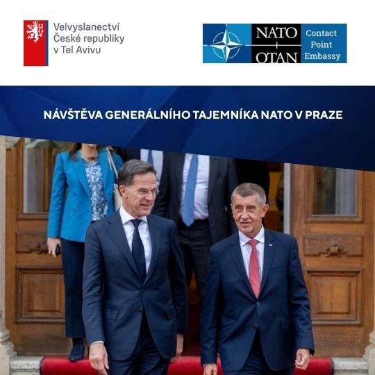 Návštěva generálního tajemníka NATO v Praze