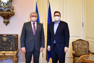 Ministr Lipavský jednal s prezidentem Hospodářské komory ČR o spolupráci i dopadech ruské agrese proti Ukrajině