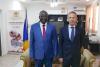 Minister of Mining and Geology, Abdelkerim Mahamat Abdelkerim and Ambassador Uličný