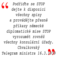 telegram ministra 1939