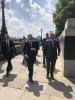 Minister Jakub Kulhánek with Lord Kinnoull at the Battle of Britain Monument