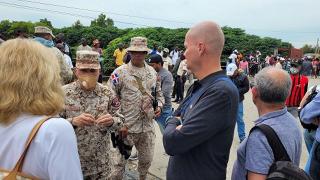 Visita de la zona fronteriza con Haiti