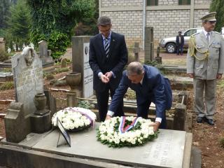 Ambassadors of the Czech Republic Mr. Karel Hejč and of the Slovak Republic Mr. Jozef Cibula