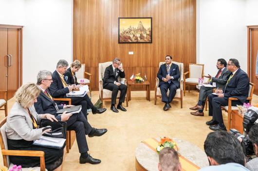 Czech PM Babis and Gujarat CM Rupani