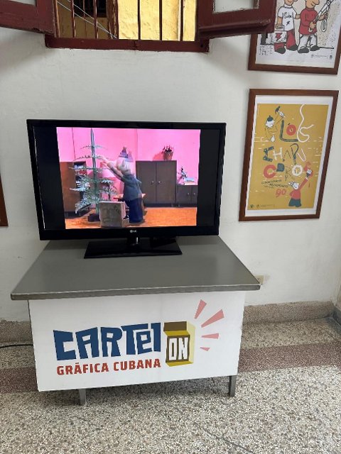 Videoprojekce dílů Pata a Mata