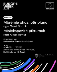 Ambasada Çeke kontribuon në Javën e Europës 2026 me një koncert  për piano dhe një ekspozitë