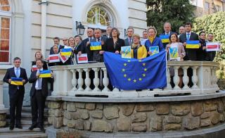 Vyjádření solidarity velvyslanců EU v Sofii Ukrajině