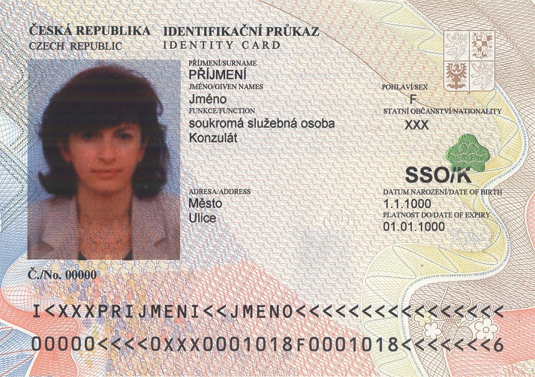 Identifikační průkaz s označením SSO/K