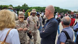 Návštěva hraničního pásma mezi Dominikánskou republikou a Haiti