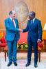 Český velvyslanec Marek Skolil a prezident Beninu Patrice Talone / H.E. Czech Ambassador Marek Skolil and H.E. President of Benin Patrice Talon / S.E. Ambassadeur Marek Skolil et S.E. President du Benin Patrice Talon