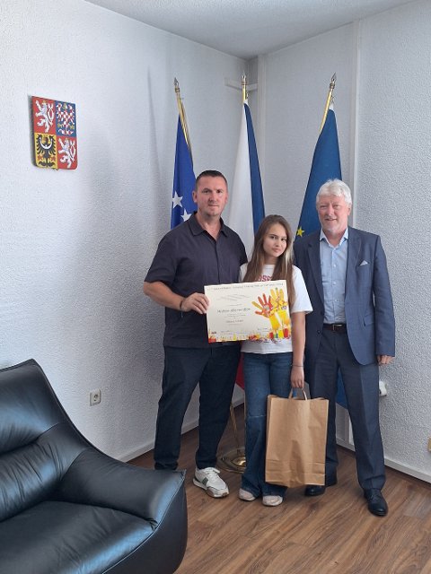 Award Ceremony from the International Children’s Art Exhibition Lidice 2024 for a young kosovar artist