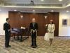 Marshal of the Diplomatic Corps Mr. Alistair Harrison giving a speech at Vin d'Honneur organized by the Embassy 