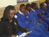 occupational therapist and pupils