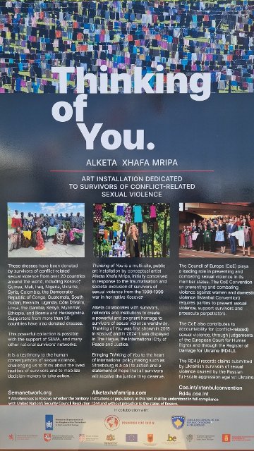“Thinking of You” exhibition dedicated to victims of sexual violence