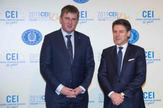 ministr Petříček na summitu SEI v Římě 19.12.2019