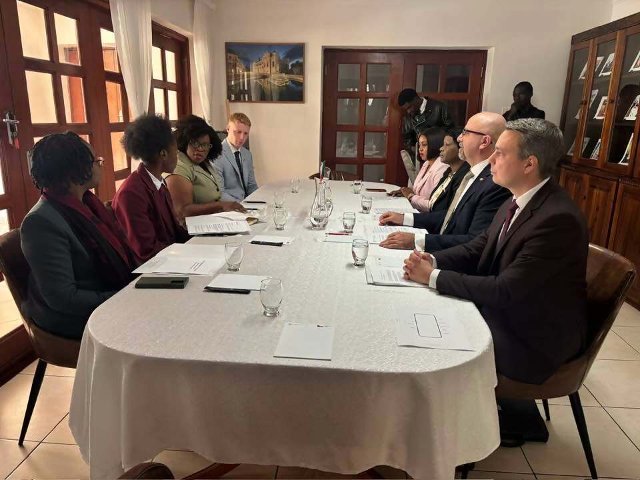 Czech Ambassador for a Day is briefed first thing in the morning