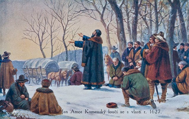 Komenský se loučí s vlastí