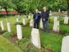 With Prof. Jan Kováč at the cemetery in Cranwell