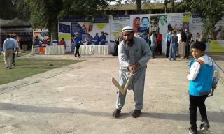 and he scores! Eurovillage, Islamabad 2017