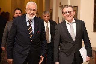 Ministr Lubomír Zaorálek a ministr zahraničí Libye Mohammed Táhir Sijála