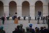 Cérémonie à l’Hôtel national des Invalides / Ceremonie na čestném nádvoří pařížské Invalidovny.