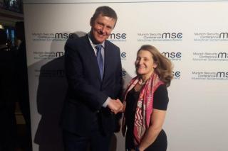 Ministr Petříček na Mnichovské konferenci