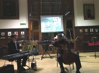 Czech cellist Petr Prause accompanied by British colleague Ben Powell on keyboards