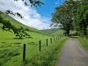 Beautiful Scottish countryside on the road to Galashiels