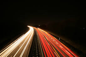 Highway at night