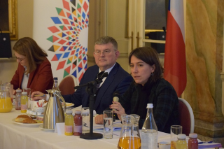 HoMs working breakfast with Theodora Gentzis, Secretary General and Director General for European Affairs at the Ministry of Foreign Affairs of Belgium