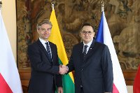 Ministr Lipavský v Praze přivítal ministra zahraničních věcí Litvy Kęstutise Budryse 