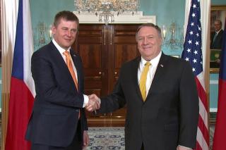 Ministr Tomáš Petříček jednal s šéfem diplomacie Spojených států amerických Mikem Pompeem 