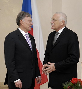 Präsidenten Köhler und Klaus, Foto: BPA