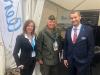 Leiterin der Wirtschafts- und Handelsabteilung, DI Pavlína Šrámková,  Kommandant der Luftraumüberwachung, Brigadier Mag. Rupert Stadlhofer, Director of International Sales der Firma AERO Vodochody AEROSPACE a.s., Jan Drdák