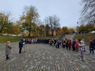 Uctění památky Židů zavražděných v minském ghettu