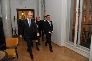Předseda vlády Francie Manuel Valls na návštěvě České republiky.
