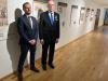 Ambassador Král opened the exhibition together with the Rector of the University in Tartu Mr. Toomas Asser