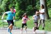 Children race for a gold medal - photo by Mary Fetzko