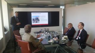 Business meeting at Danfoss company