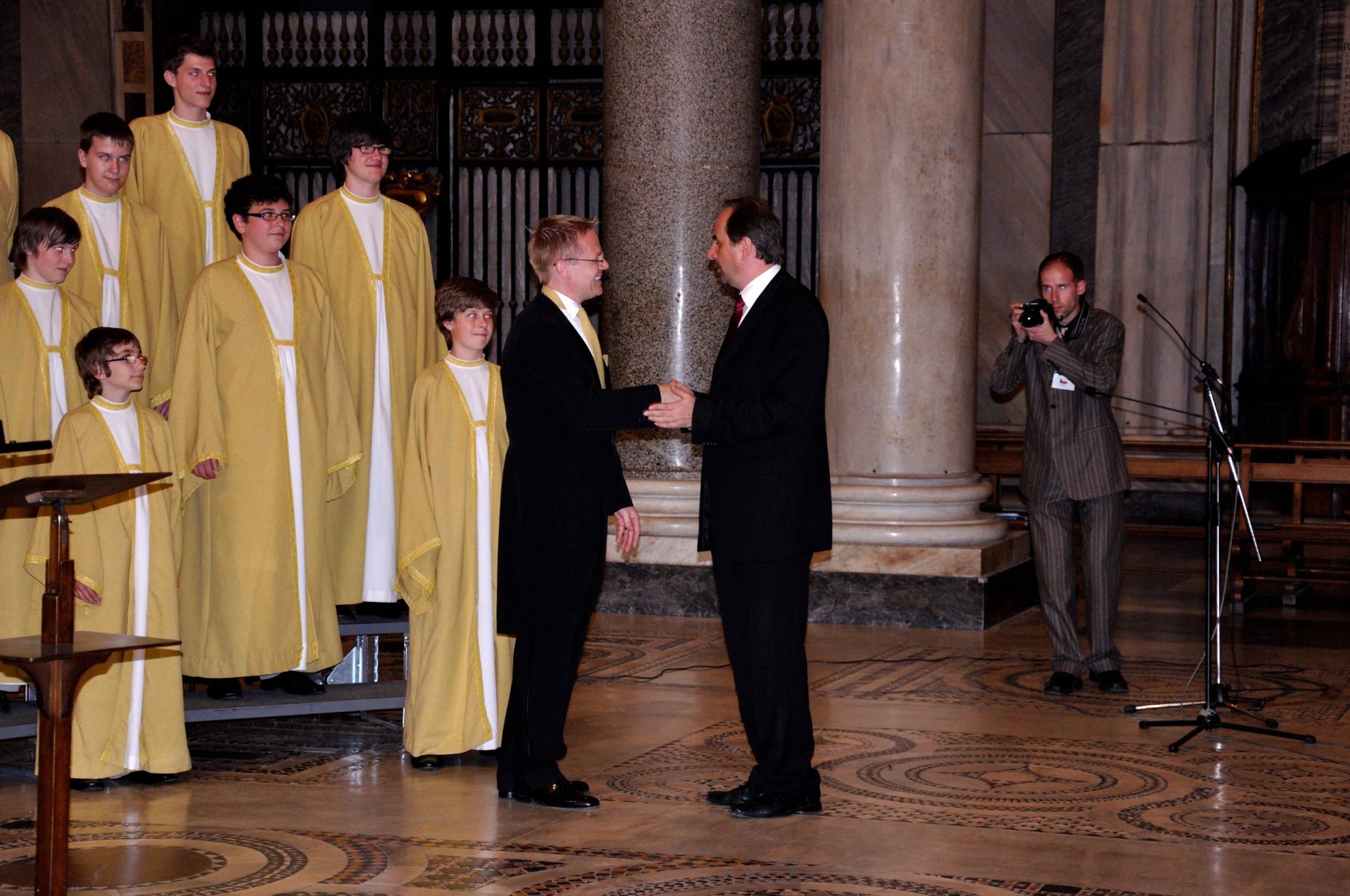 poděkování ministra J. Kohouta sboru