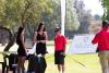 Players enjoying presentation on the course