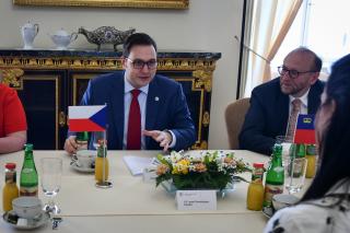 Minister Jan Lipavský held talks with the Liechtenstein Foreign Minister on Ukraine and the EU Council