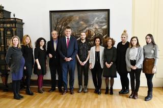 Minister Petříček received the group of fellows of the Radio Free Europe´s Programs for young journalists