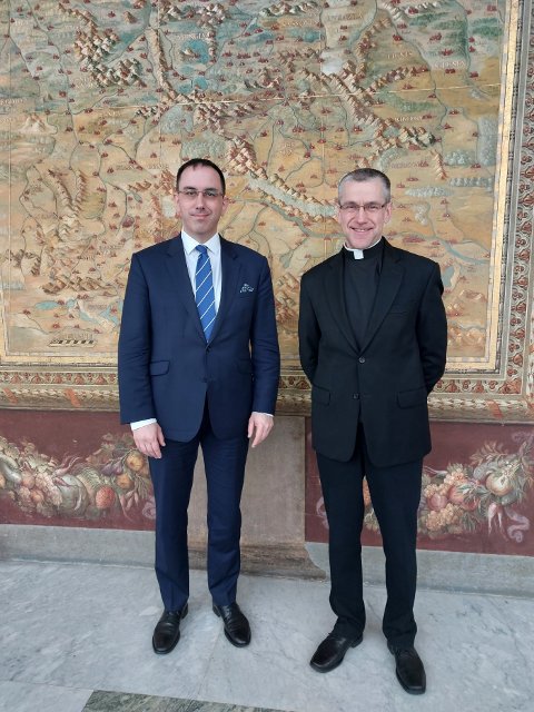 Vice Ministro Jan Marian e Sottosegretario Mons. Miroslaw Wachowski 