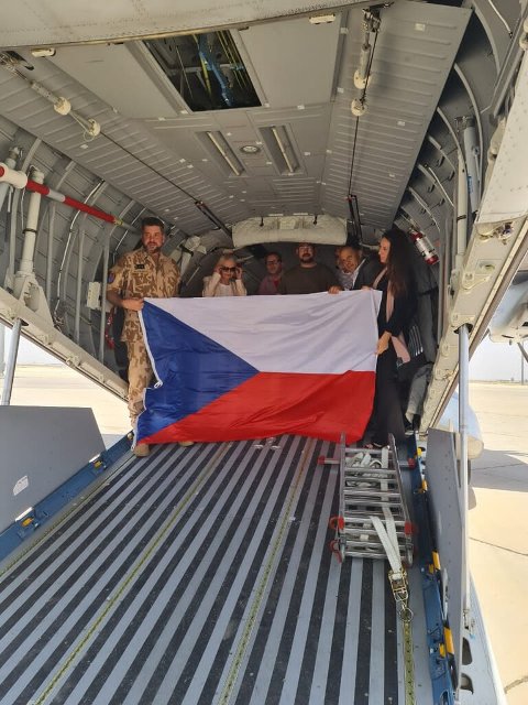 Czech military plane in Damascus