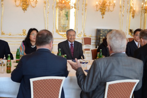 Prezident ČR Miloš Zeman a Dr. Mahathir