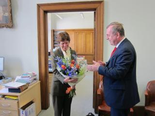 Meeting of the delegation of Charles University with the vice-chancellor Louise Richardson in Oxford